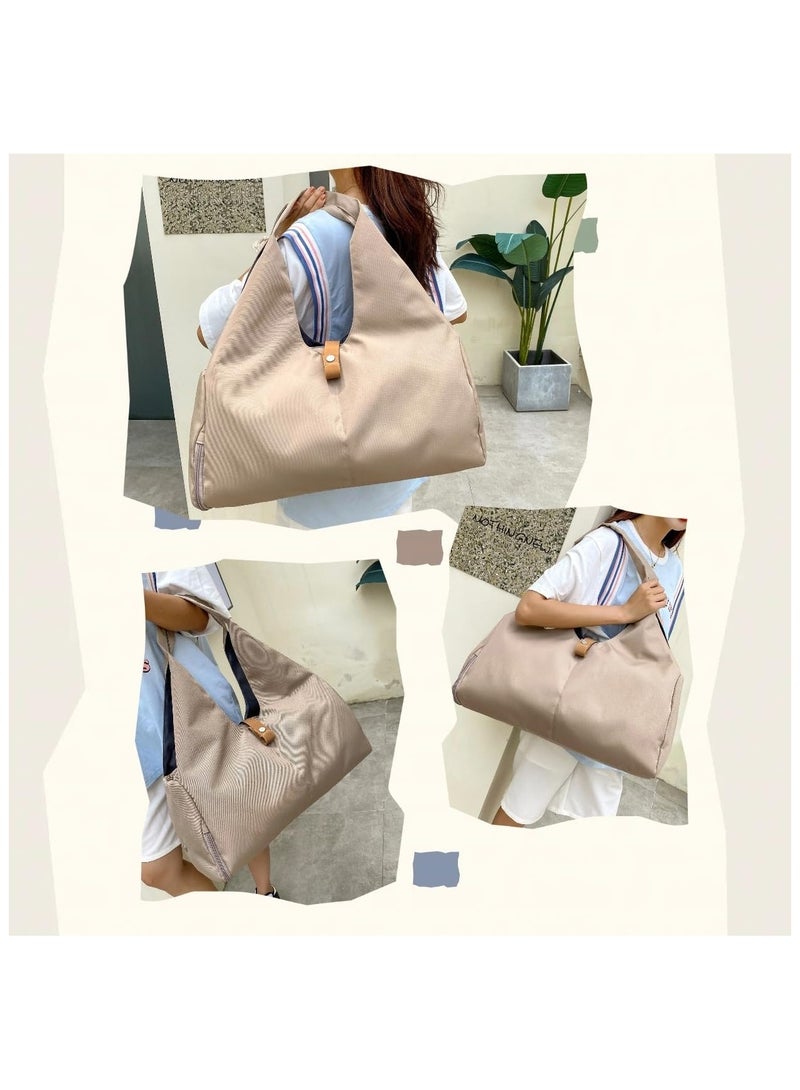 Generic Separate Dry and Wet Storage Independent Shoe Compartment Yoga Tote Bag for Yoga Mat and Fitness  - Image 5