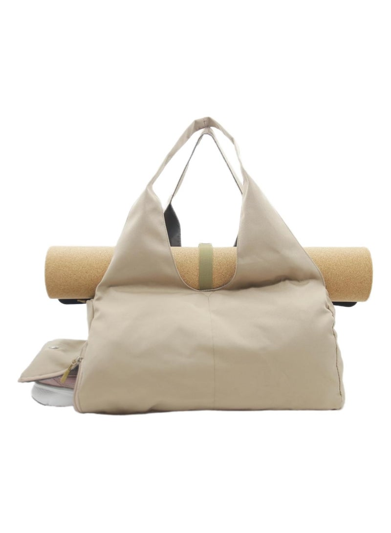 Generic Separate Dry and Wet Storage Independent Shoe Compartment Yoga Tote Bag for Yoga Mat and Fitness  - Image 2