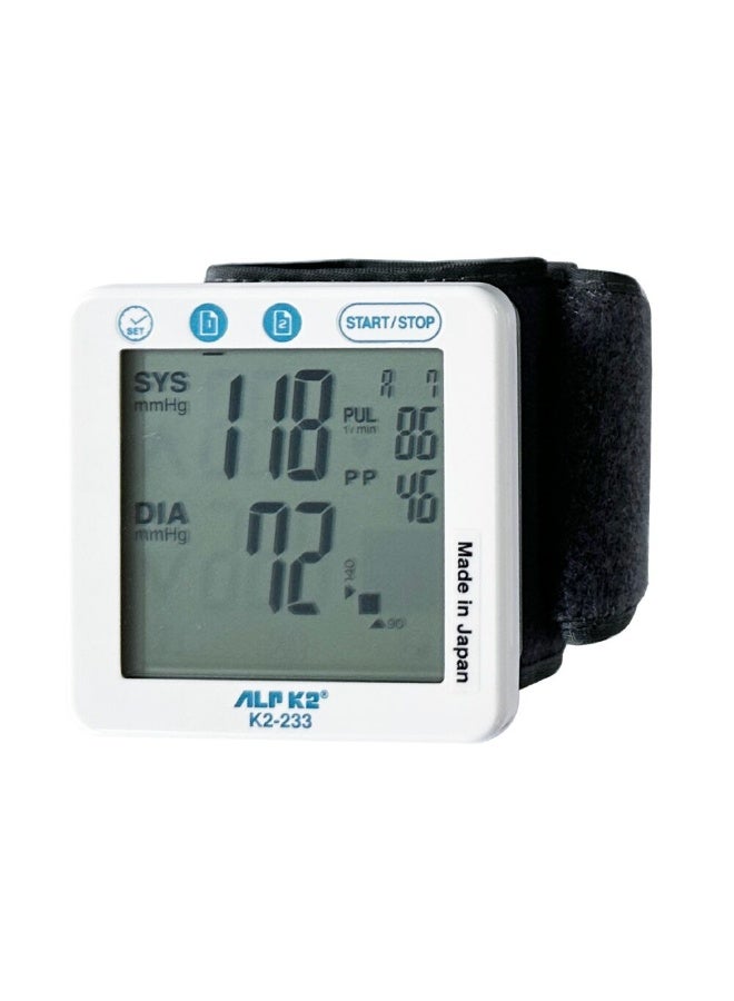 ALPK2 K2-233 Wrist Blood Pressure Monitor - Made in JAPAN - Image 2