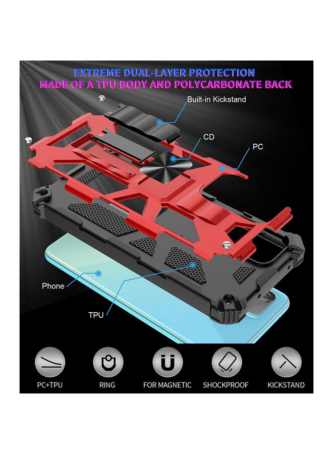 اس-توب جراب لهاتف Samsung Galaxy A32 4G مقاوم للصدمات مصنوع من مادة TPU + PC، جراب واقٍ مغناطيسي مع حامل - Image 3