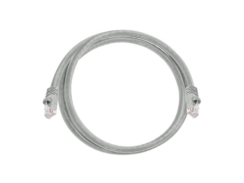 Monoprice Cat5e 3ft Gray Crossover Patch Cable UTP 24AWG 350MHz Pure Bare Copper Snagless RJ45 Fullboot Series Ethernet Cable - Image 4