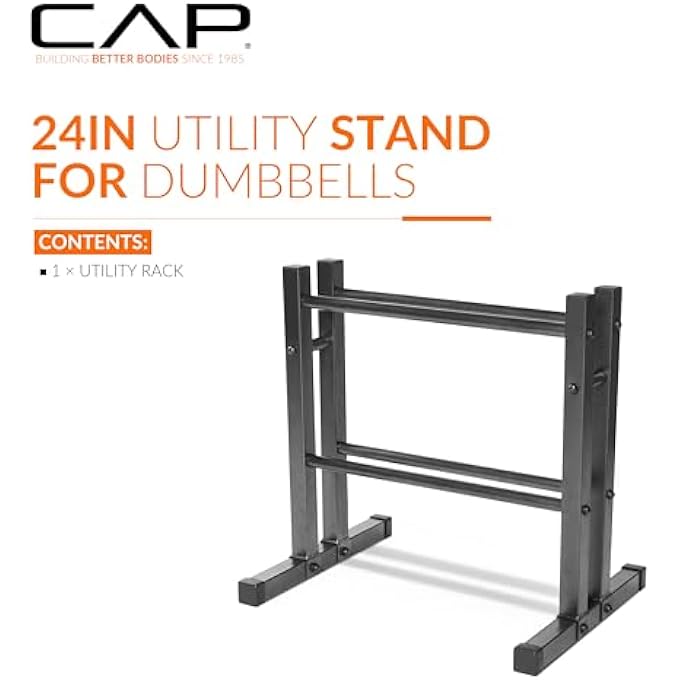 Cap 24" Utility Rack For Dumbbells, Medicine Balls And Kettlebells - Image 2