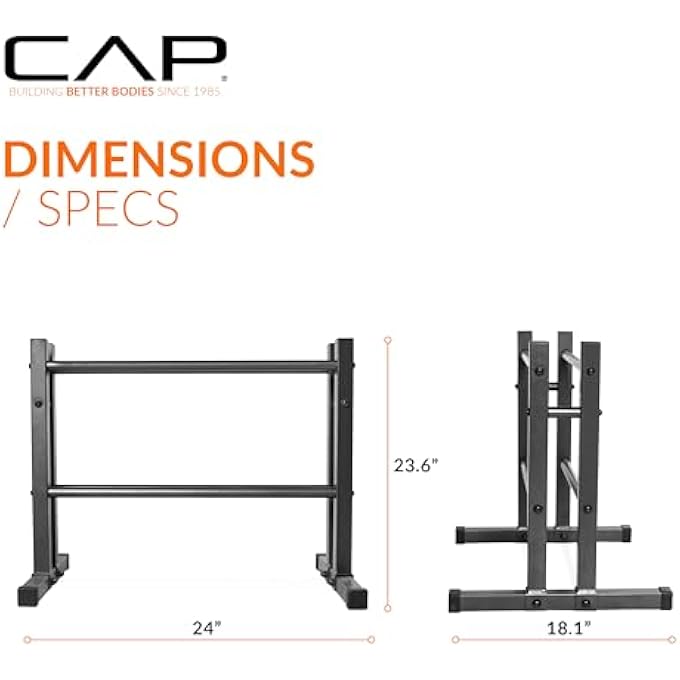 Cap 24" Utility Rack For Dumbbells, Medicine Balls And Kettlebells - Image 4