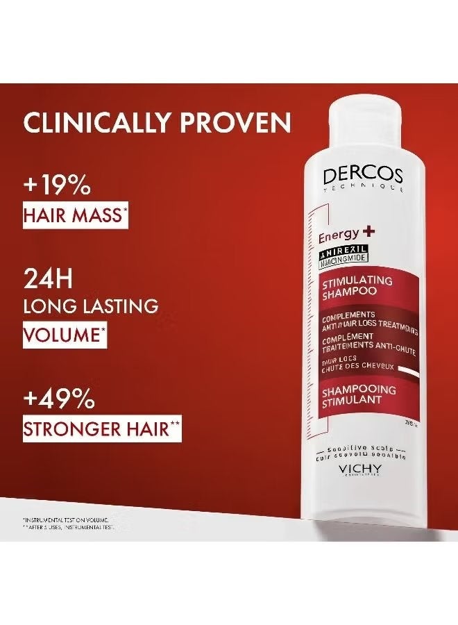 Dercos Energy + شامبو محفز ومضاد لتساقط الشعر مع أمينيكسيل 200 مل 200ملليلتر - Image 3