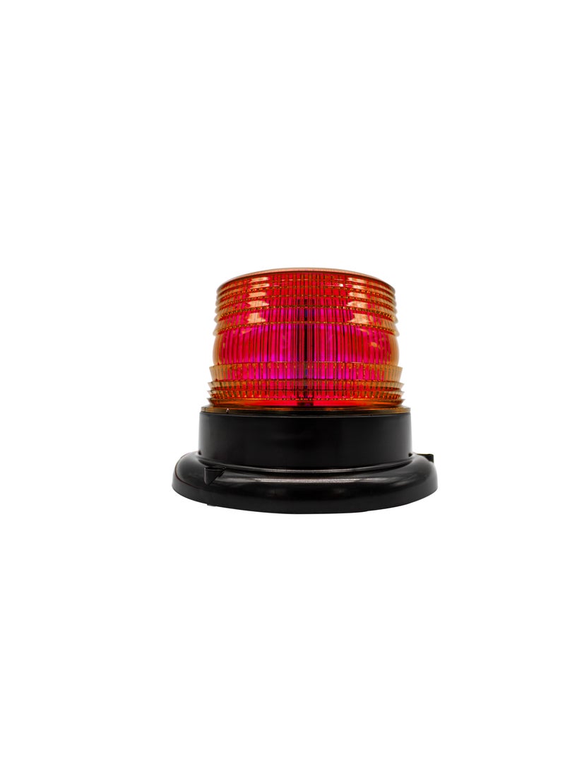 ABRONN Small Round Red Strobe Light – High-Intensity LED Emergency Warning Light, Compact Size, Flashing Light for Emergency Vehicles, Trucks, Construction Sites, Waterproof, Durable, Easy to Install 