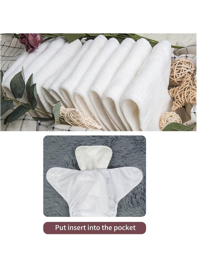 ALVABABY Cloth Diaper, One Size Adjustable Washable Reusable for Baby Girls and Boys 6 Pack with 12 Inserts - Image 5