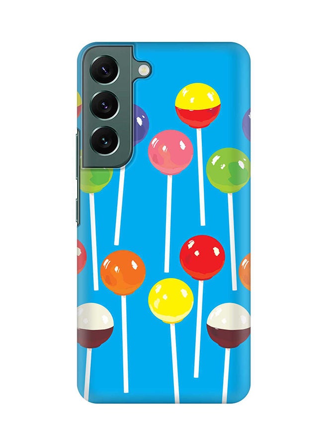 Stylizedd Case for Samsung Galaxy S22 5G Slim Snap Classic Series Shield Matte Finish Print - Lollipop Loops  - Image 1