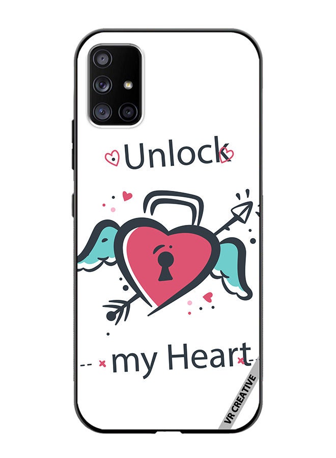 VR CREATIVE Protective Case Cover For Samsung Galaxy A51 5G Unlock My Heart Design Multicolour  - Image 1