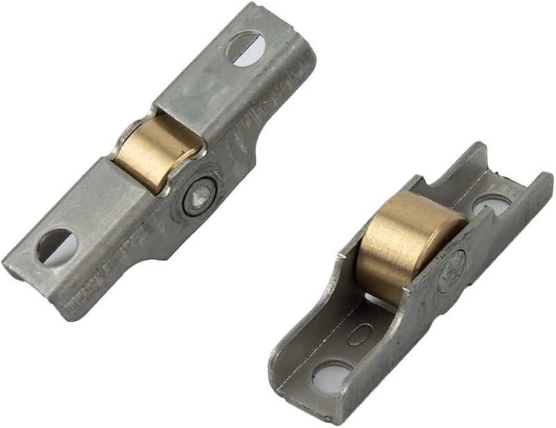 عجلة ستارة الفولاذ المقاوم للصدأ 4 قطع عجلة مسطحة بكرة باب منزلقة عداء مسار الأجهزة - Image 3