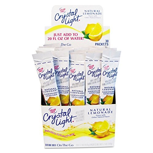 Crystal Light Products Crystal LightFlavored Drink Mix Lemonade 30 017 oz Packets beverage PACK OF 1 - Image 1