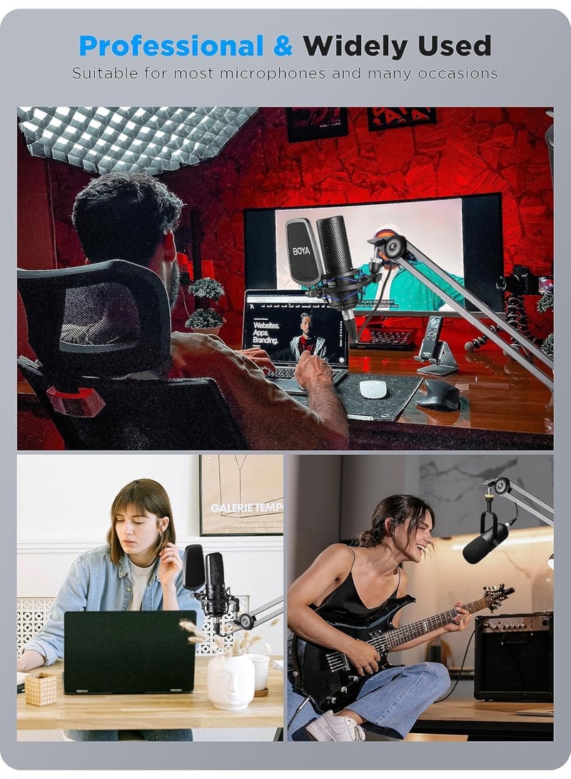 Large Microphone Boom Arm Mic Stand - Image 2