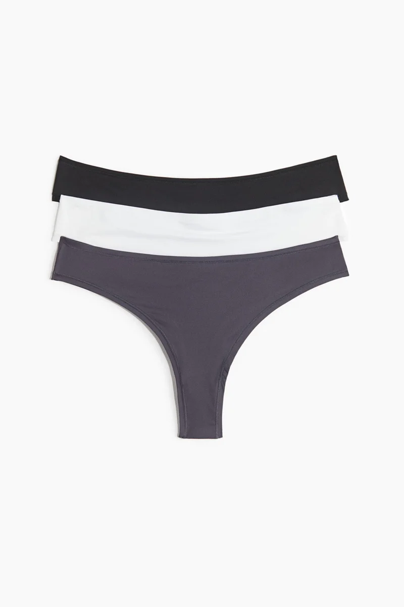 H&M 3-pack microfibre Brazilian briefs