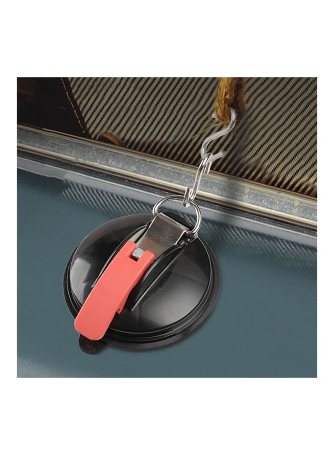 NIBEMINENT 4-Piece Plastic Vacuum Sucker Hook Black 25.00 x 2.00 10.00cm - Image 2