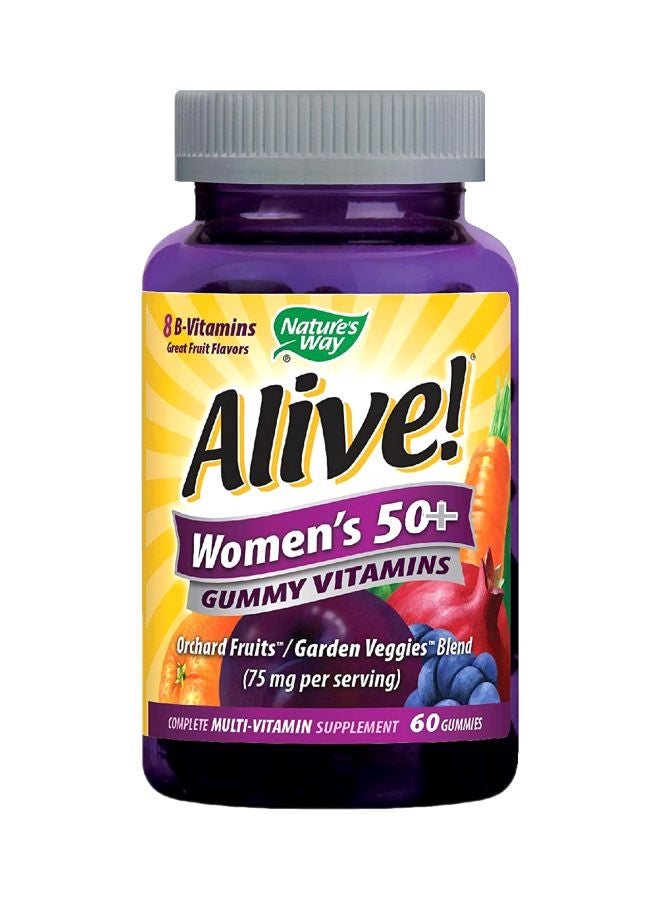 Nature's Way Pack Of 3 Alive Women's 50+ Multi-Vitamin Supplement - 60 Gummies - Image 1