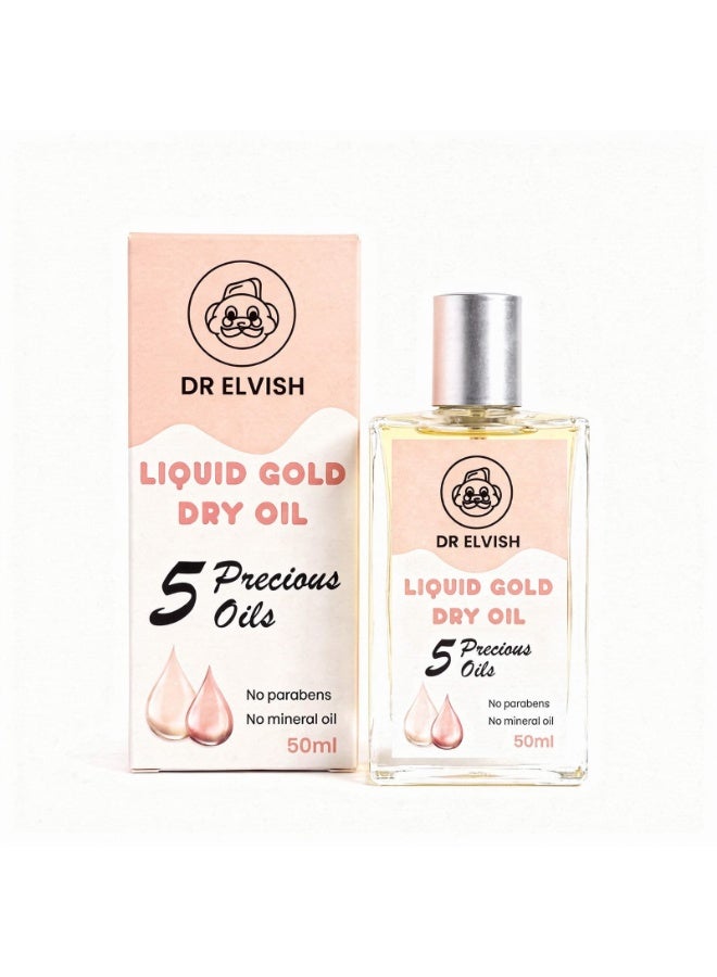 Dr Elvish Liquid Gold Dry Oil (Face, Body, Hair ends)