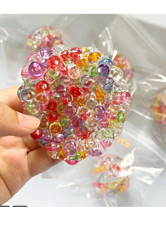 Colorful Stress Relief Toys, Stretchable Sensory Squishy Balls for Kids & Adults (2-Pack） - Image 3