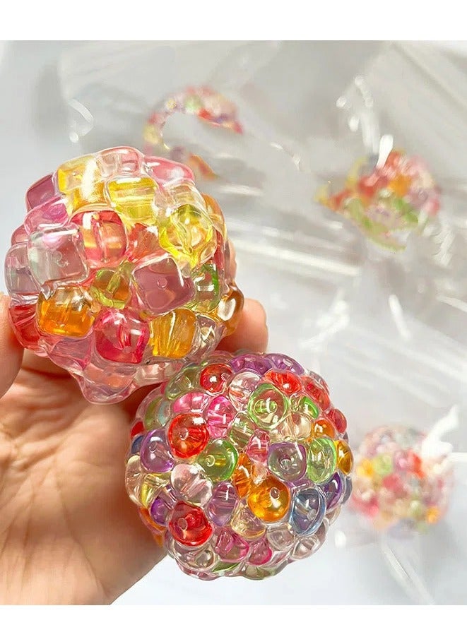 Colorful Stress Relief Toys, Stretchable Sensory Squishy Balls for Kids & Adults (2-Pack） - Image 1
