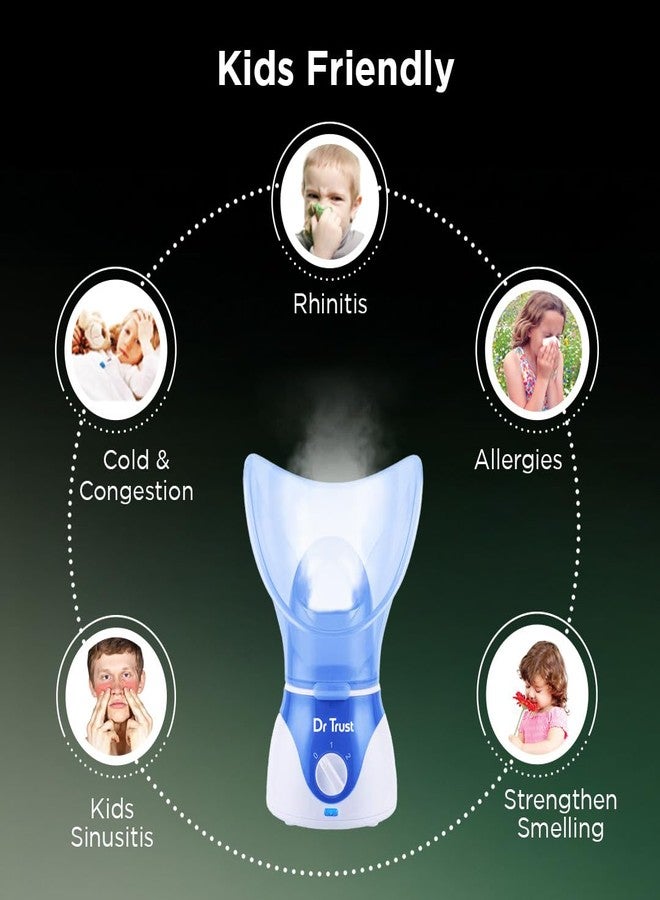 Dr Trust Home Spa Face/Nose Vapouriser Steamer For Cold & Cough (Blue Vaporiser) 901 - Image 5