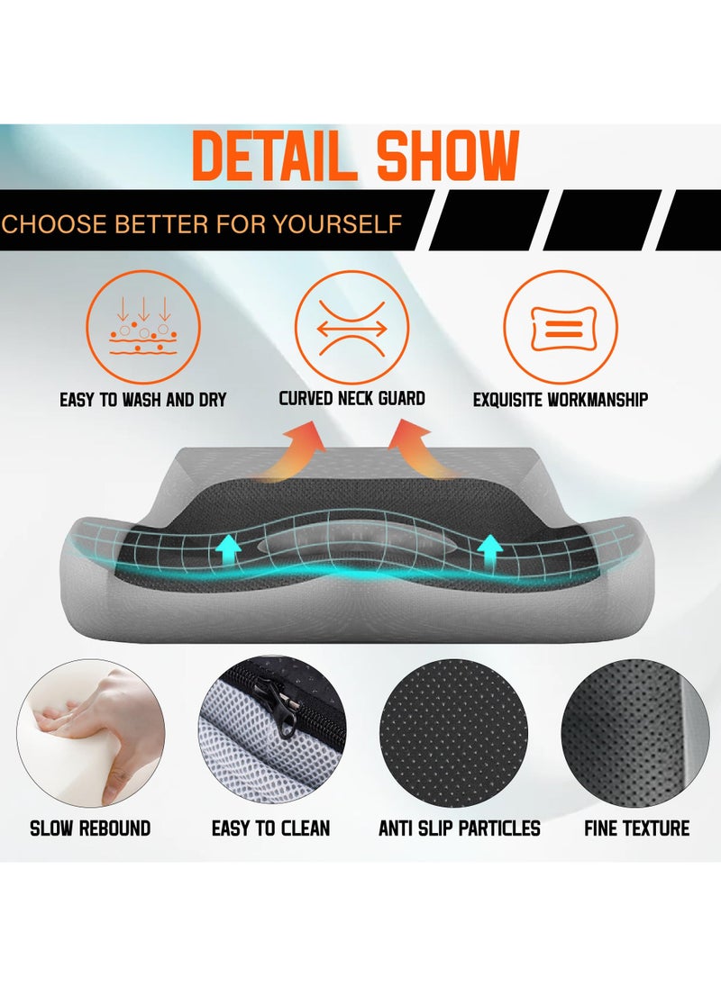 Generic - Memory Foam Donut Pillow for Tailbone Pain Relief, Comfortable Cushion for Hemorrhoids and Sciatica, Ideal for Long Sitting at Office - Image 1