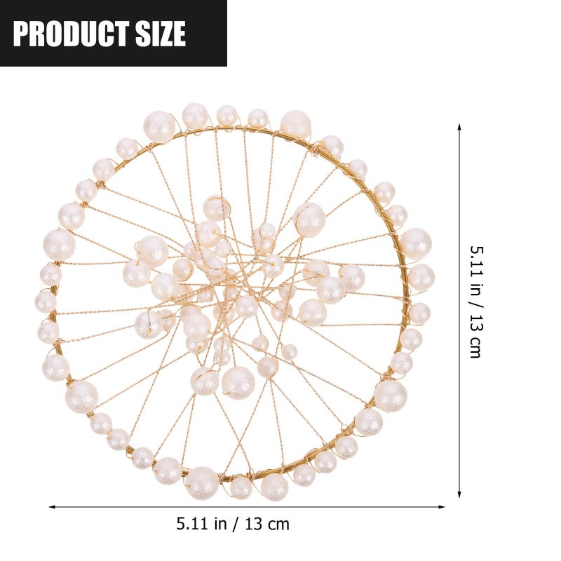 Pearl Jewelry Display Rings 2pcs White Photo Props Studio Backdrop Decorative Accessories - Image 3