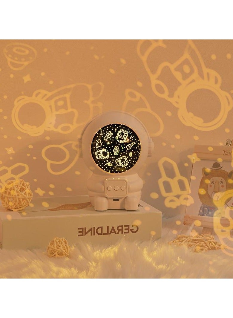 MIXDE Night Light Projector for Kids, Astronaut LED Light for Kids with 8 Projection Films  - Image 2