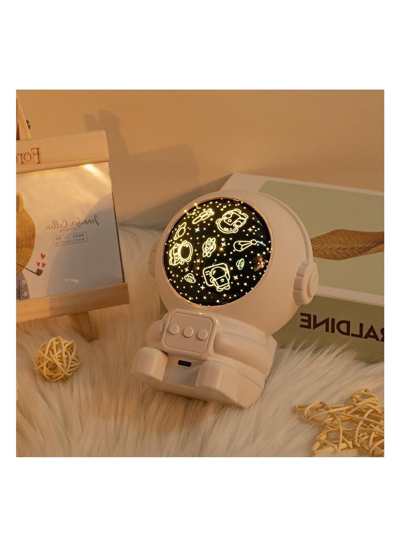 MIXDE Night Light Projector for Kids, Astronaut LED Light for Kids with 8 Projection Films  - Image 3