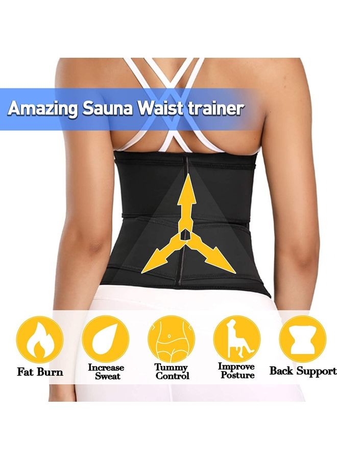 NIBEMINENT Waist Trainer Trimmer Sauna Sweat Belt Shapewear XS  - Image 3