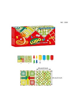 LUDO 2 In1 Snake Ladder Chess Flying Chess Arabic Game Multi player Chess Puzzle Parent-Child Toy  - Image 2