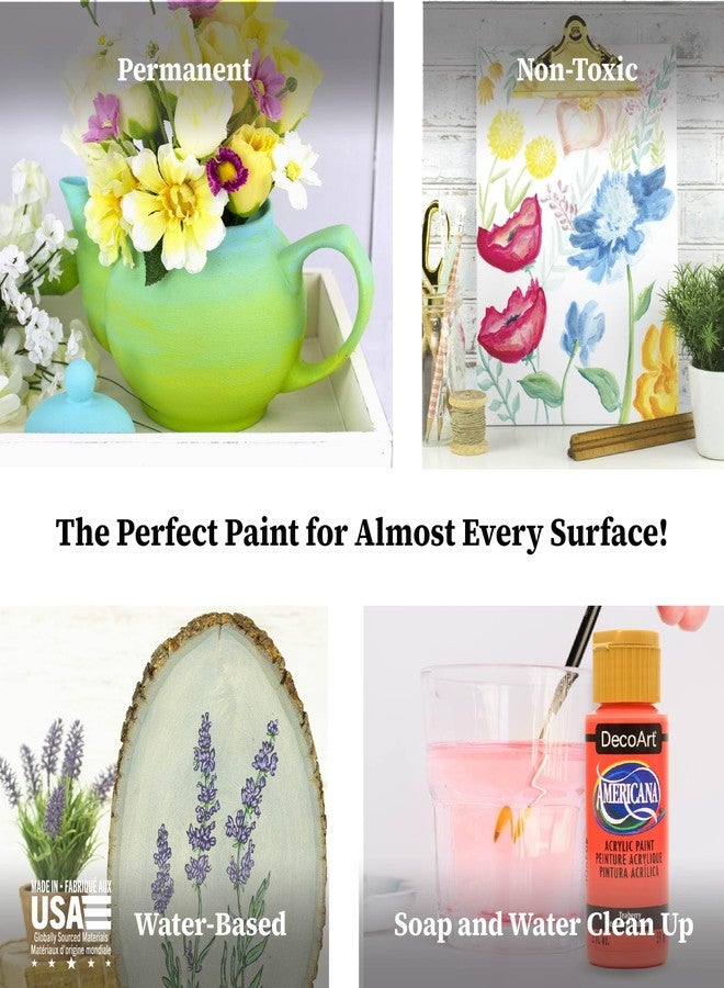 DecoArt Americana Acrylics Paint, New Paint Colors 2024 Set, 9 Colors, 2 Fl oz Bottle (Pack of 9) - Image 5