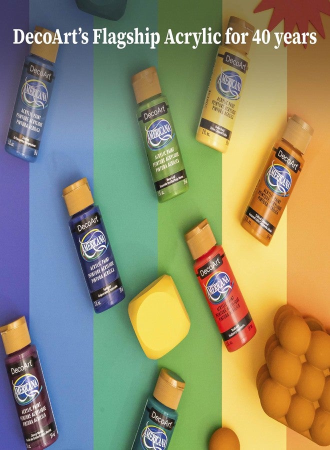 DecoArt Americana Acrylics Paint, New Paint Colors 2024 Set, 9 Colors, 2 Fl oz Bottle (Pack of 9) - Image 3