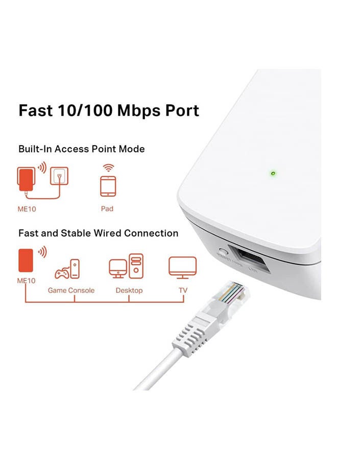 MERCUSYS 300 Mbps Wi-Fi Range Extender White - Image 4