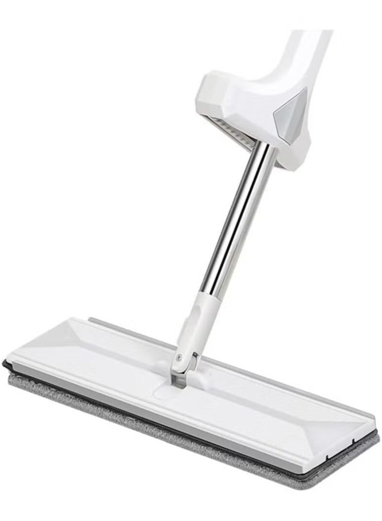Arabest Microfiber Hardwood Floor Mop, 40cm Floor Scrubbing Mop, Flat Mop for Wet or Dry Laminate Tiled Floor Cleaning with Durable Extended Handle Reusable and Washable Mop Head  - Image 1