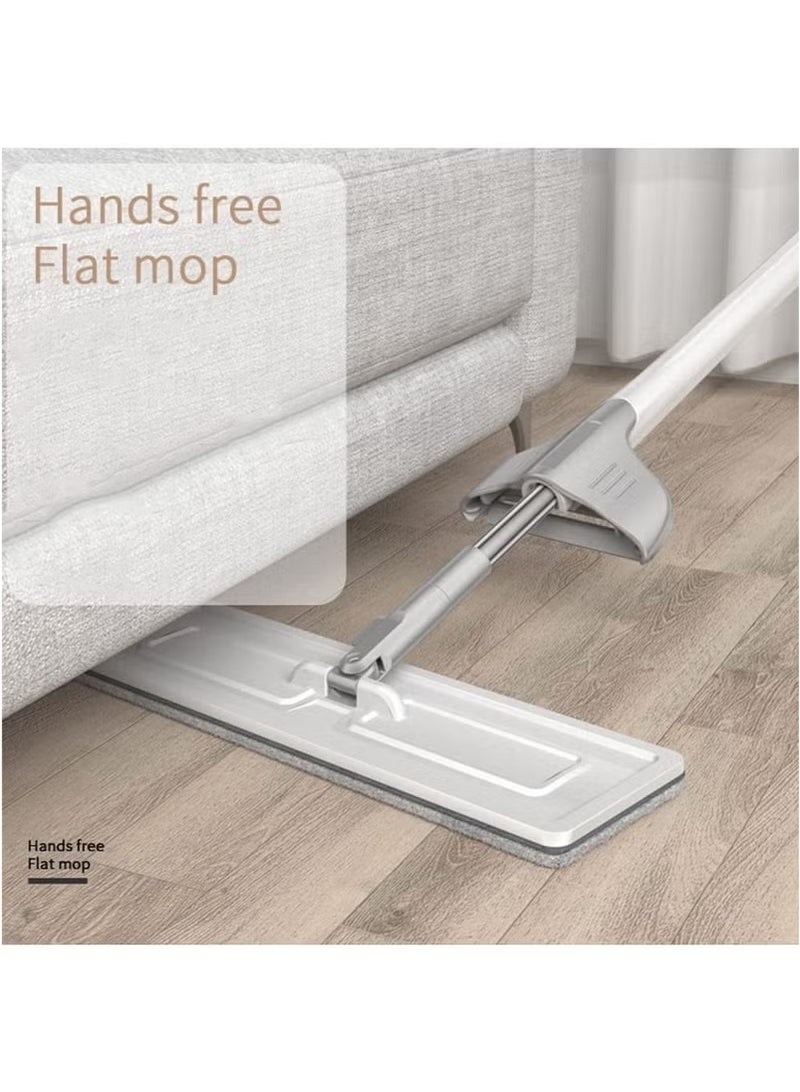 Arabest Microfiber Hardwood Floor Mop, 40cm Floor Scrubbing Mop, Flat Mop for Wet or Dry Laminate Tiled Floor Cleaning with Durable Extended Handle Reusable and Washable Mop Head  - Image 5