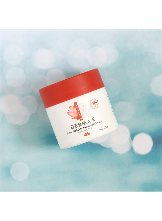 derma-e Anti-Wrinkle Renewal Skin Cream – Vitamin A (Retinyl Palmate) Wrinkle Treatment Cream – Vegan Anti-Aging Moisturizer to Smooth & Renew Aging Skin, 4 oz - Image 3