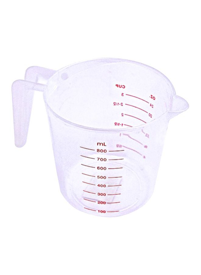 كوب قياس بسعة 800 مل - شفاف مع علامات باللون الأحمر - واضح مع علامات باللون الأحمر شفاف/ أحمر - Image 1