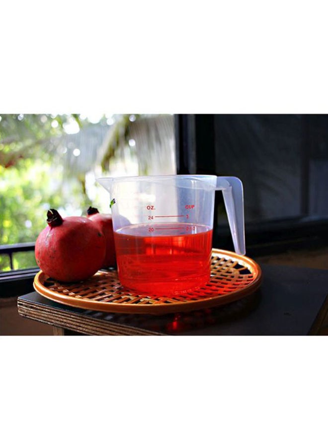 كوب قياس بسعة 800 مل - شفاف مع علامات باللون الأحمر - واضح مع علامات باللون الأحمر شفاف/ أحمر - Image 3