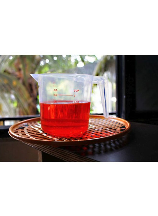 كوب قياس بسعة 800 مل - شفاف مع علامات باللون الأحمر - واضح مع علامات باللون الأحمر شفاف/ أحمر - Image 4
