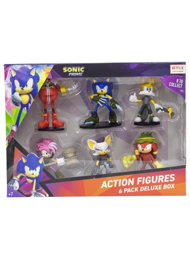 Sonic Articulated Action Figures figure 6 pack deluxe box (S1)