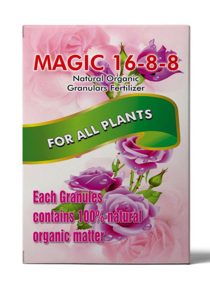 Emirates Biofert Magic 16-8-8 Organic Granular Fertilizer for All Plants 100% Natural 300G - Image 1