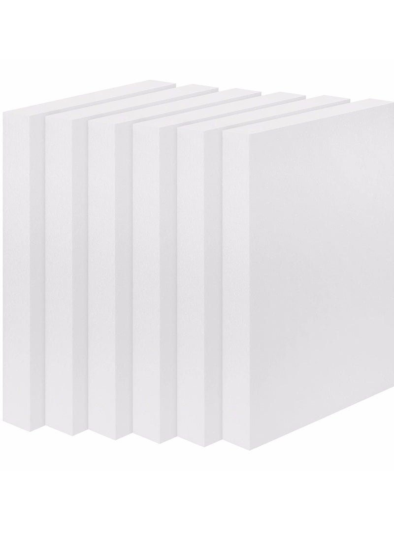 CRAFT MAGIC - Craft Foam Block - Rectangular Polystyrene Foam Sheet for Modelling, School Projects, Textbooks, Sculptures and Floral Arrangements, Pack of 6 (Size- 30 x 15 x 2 cm) - Image 1