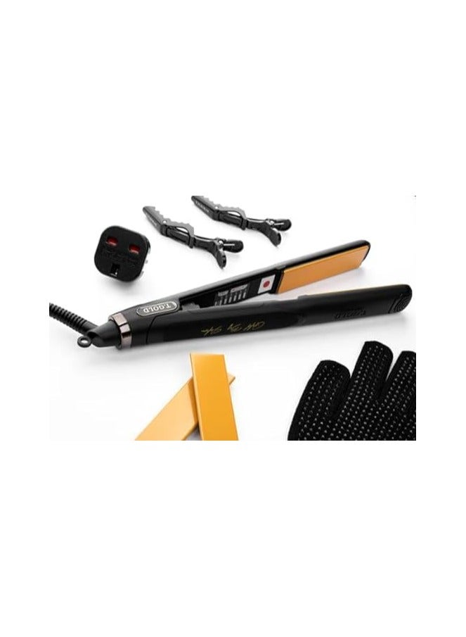 مكواة الشعر الحرارية جولد برو من تي البوراك توفر حماية عالية ضد التلف والنهايات المتقصفة. استمتعي بالمظهر الرائع لكل خصلة شعرك T-EB سيراميك اسود - Image 2