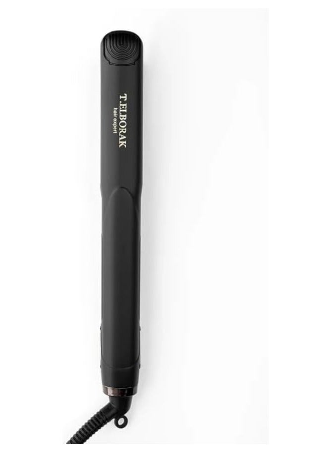 مكواة الشعر الحرارية جولد برو من تي البوراك توفر حماية عالية ضد التلف والنهايات المتقصفة. استمتعي بالمظهر الرائع لكل خصلة شعرك T-EB سيراميك اسود - Image 4