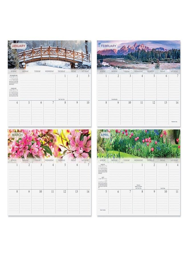 Current 2026 Seasons Big Grid Wall Calendar, 12-Inch x 9-Inch Size Closed, 18-Inch Size Open, Large Bookstore-Quality, Spiral-Bound Hanging Monthly Calendars for Kitchen & Office, by Current - Image 3