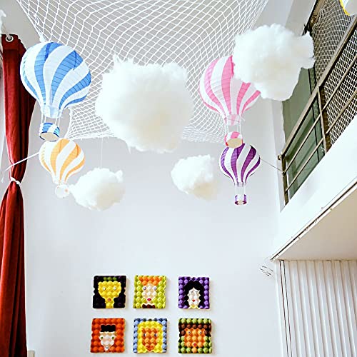 tchrules Cotton Simulation Cloud Decorations 3D Artificial Fake Clouds Props, Clouds for Ceiling, Room DIY Cloud Decor Art Stage Wedding Party for Stage Show Party Decor (6 Pieces, Small and Medium Size) - Image 5