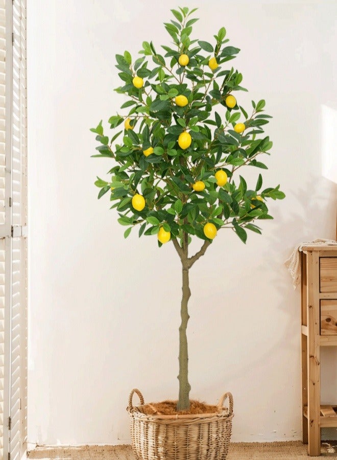 أف بي سي أشجار الليمون الاصطناعية - النباتات الزائفة الطبيعية تقريبا في الأماكن الداخلية ، مع التجميع السهل ، والصيانة المنخفضة ، مثالية لكل من الديكورات الداخلية والديكورات الشرفة في الهواء الطلق - Image 4