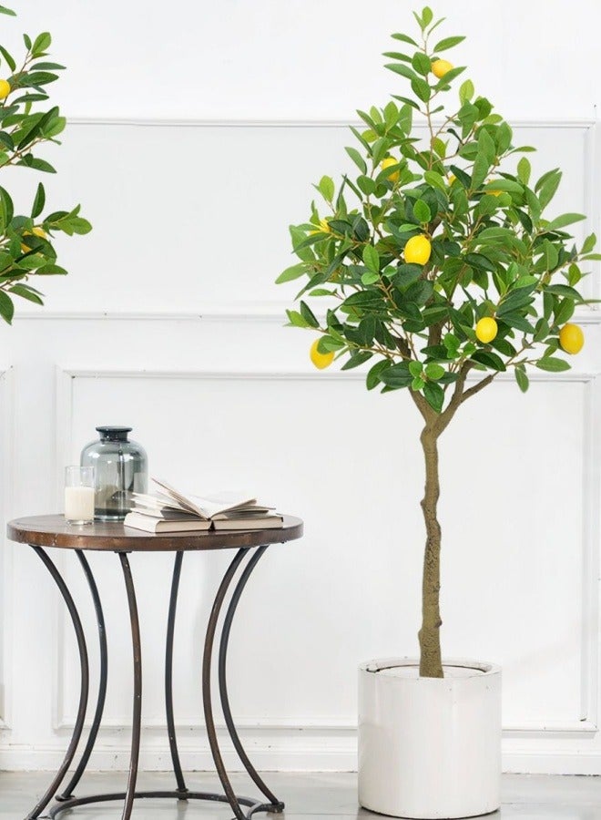 أف بي سي أشجار الليمون الاصطناعية - النباتات الزائفة الطبيعية تقريبا في الأماكن الداخلية ، مع التجميع السهل ، والصيانة المنخفضة ، مثالية لكل من الديكورات الداخلية والديكورات الشرفة في الهواء الطلق - Image 3