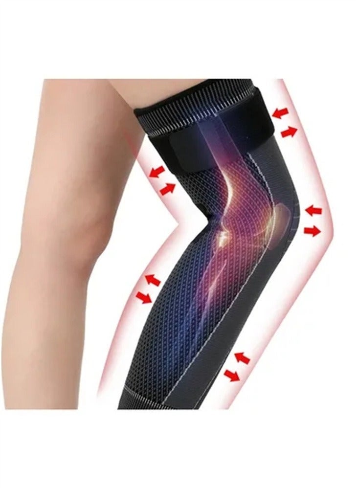 دعامات الركبة المرنة القابلة للتنفس لآلام الركبة للنساء والرجال، أكمام ضغط الركبة، دعم الركبة لتخفيف آلام المفاصل الرياضية - Image 3