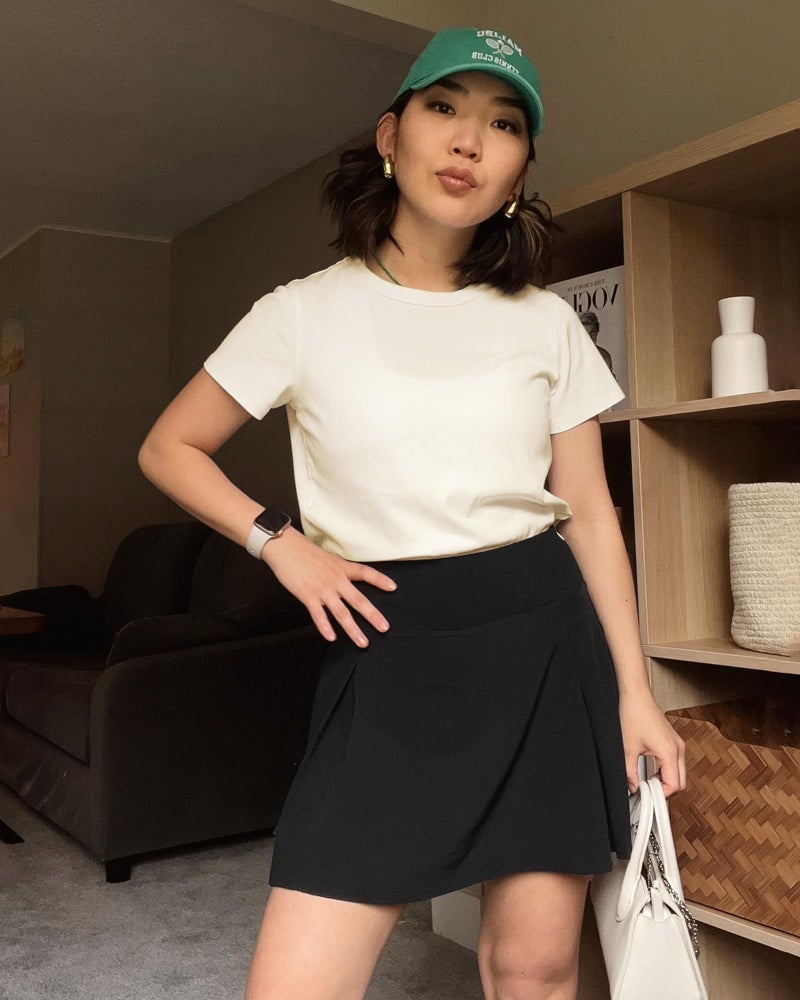 Stelle Women's Cotton T-Shirts Crewneck Short Sleeve Basic Tees Summer Casual Solid Crop Tops(Off White,L) - Image 3