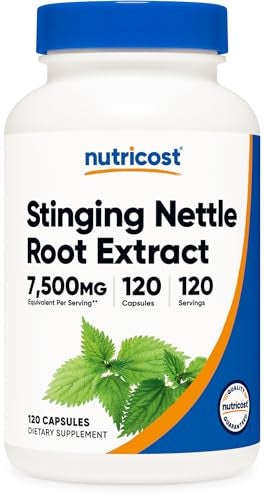 Nutricost Stinging Nettle Root Extract 7500mg Equivalent 120 Capsules Vegetarian Friendly NonGMO Gluten Free - Image 2