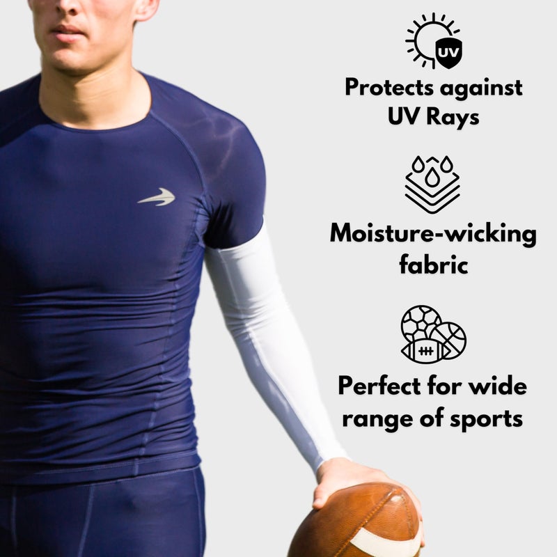 CompressionZ أكمام ضغط للذراعين للأطفال - تبريد، كرة القدم، كرة السلة، جولف، حماية من أشعة الشمس UV - Image 3